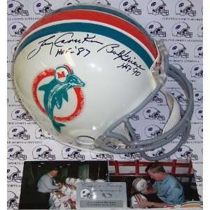 Autographed Bob Griese & Larry Csonka Helmet   Authentic  