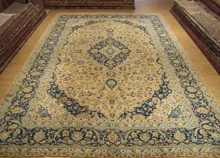 10x13 Handmade Antique Persian Kashan Rug *The Rug is Much Nicer Then 