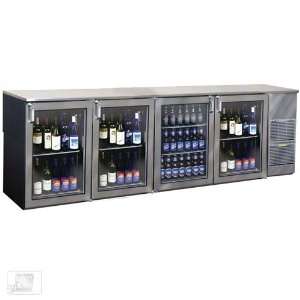    XSH(RRLR) 108 Glass Door Two Zone Back Bar Cooler