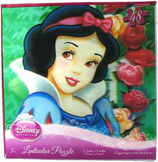 Disney Princess 48 Pc Lenticular Puzzle Ft. Snow White Features