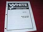 Oliver White Tractor LT11 Lawn Tractor Operators Manual