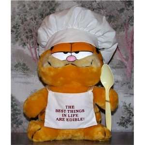  12 Vintage Plush Chef Garfield Toys & Games