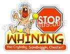 Demo Derby STOP WHINING CRYBABY stickers decal union