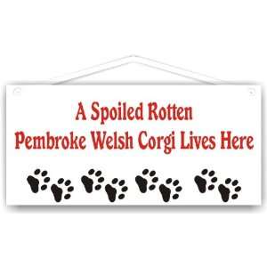 Spoiled Rotten Pembroke Welsh Corgi Lives Here
