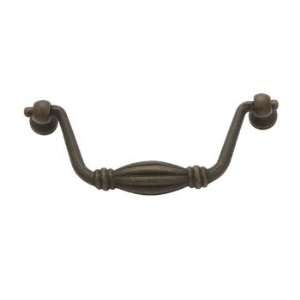   Bronze Fluted Cabinet Drop Pull 10 Center to Center x 2 Projection