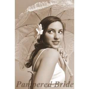   Lace Ruffle Wedding Bridal Parasol Umbrella 