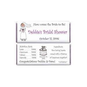  WS203   Wedding Shower Bride Candy Bar Wrapper Kitchen 