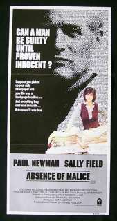 ABSENCE OF MALICE 81 Paul Newman Daybill Movie poster  
