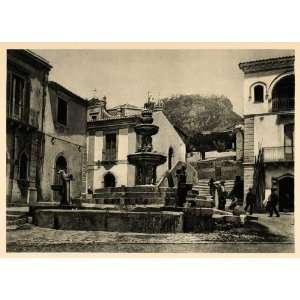  Public Fountain Architecture   Original Photogravure