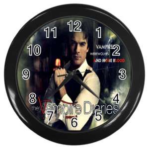 New Vampire Diaries Damon Wall Clock Gift 4 Fan Rare  