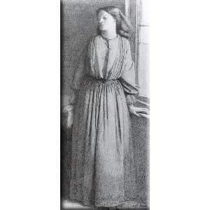   Elizabeth Siddal 13x30 Streched Canvas Art by Rossetti, Dante Gabriel