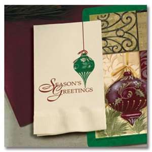 Holiday Ornaments Paper Dinner Napkins 