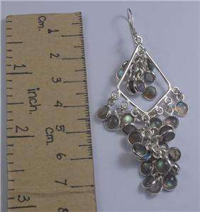 Laboradite Sterling Silver 925 Earrings L1382  