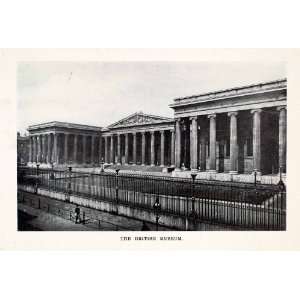  Print British Museum London England Architecture Column History 