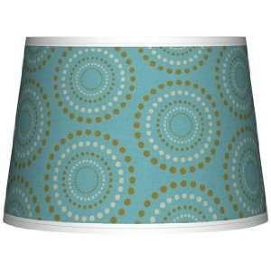  Blue Calliope Linen Tapered Lamp Shade 10x12x8 (Spider 