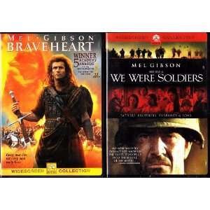  We Were Soldiers , Braveheart  Mel Gibson 2 Pack Movies 