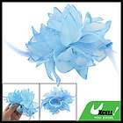 Maya Blue Lily Feather Hair Band Boutonniere Brooch Pin