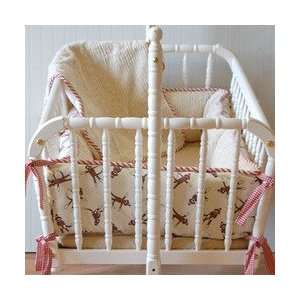  Sock Monkey 3 Piece Cradle Bedding Set Baby