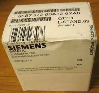 Siemens 6ES7 972 0BA12 0XA0 Busconnector  