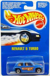 FOREIGN HOT WHEELS RENAULT 5 TURBO #9749 NRFP 1990  