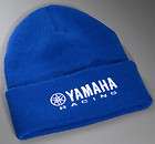   INDUSTRIES TEAM YAMAHA SNAKE BLUE ROLL UP WINTER BEANIE TUQUE CAP HAT