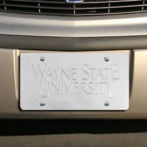  NCAA Wayne State Warriors Satin License Plate Sports 