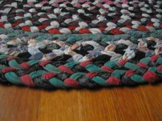   Antique Oval Handmade Braided Wool Rug Lancaste PA Amish Mennonite