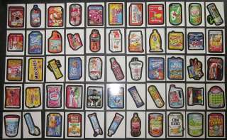 Wacky Packages ANS8 series 8 base set of 55 stickers  