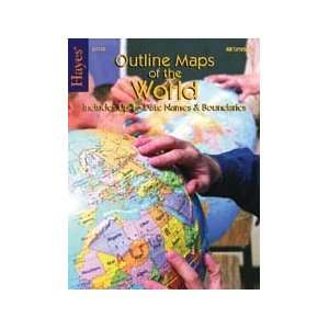  Outline Maps of the World Toys & Games