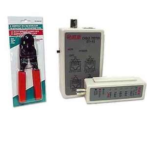  Network Cable Tester with RJ45 Crimping Tool Electronics