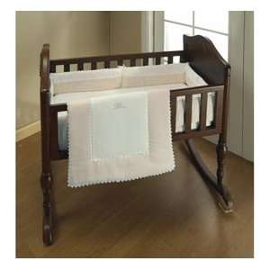  Ecru Ric Rac Cradle Bedding   size15x33 Baby