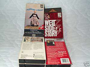 WEST SIDE STORY & THE SOUND OF MUSIC VHS MUSICAL LOT  