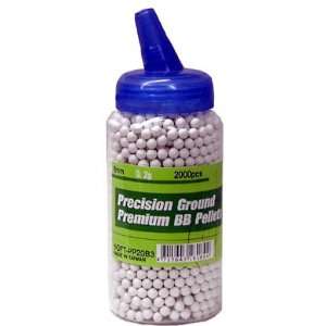   6mm plastic airsoft BBs, 0.20g, 2000 rds, white