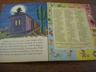 1960 HC LOOPY DE LOOP GOES WEST Little Golden Book Hanna Barbera 
