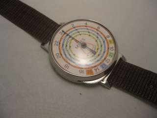 VINTAGE 1960 70 WEST GERMAN WRIST MAPPING GUAGE WATCH  