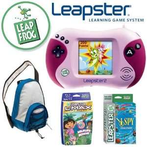  Leapfrog 30707 Leapster 2 Pink With Two Leapster Games and 