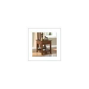   Falls Village Sliding Top End Table in Distresed Cherry Home