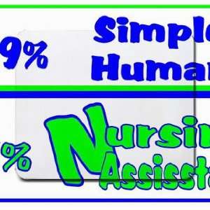  49% Simple Human 51% Nursing Assistant Mousepad Office 