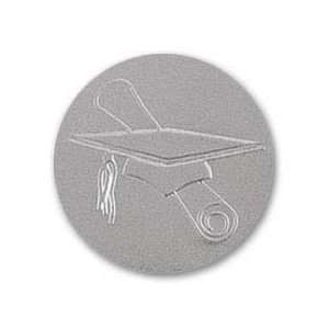   Silver Graduation Foil & Embossed Seal   24 Seals