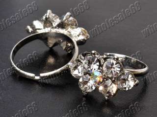   adjustable rhinestone delicate vintage jewelry favor women/girl ring