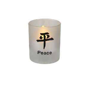   Handmade Decorative Votive Candle Holder   Peace