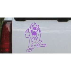 Taz bird Cartoons Car Window Wall Laptop Decal Sticker    Purple 26in 