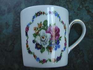 Vintage Seltmann Weiden Bavaria Floral Demitasse Bone China Cup W 