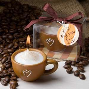 Coffee Cup Candles with Whipped Cream Topping