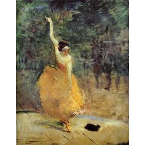  Oil Painting The Spanish Dancer Henri De Toulouse Lautrec 