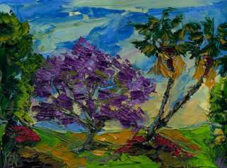 JACARANDA TREE Expressionism Landscape Oil Painting KEN  