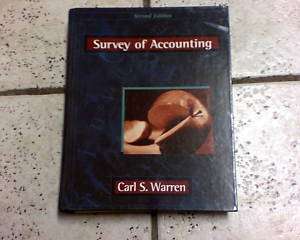 Survey of Accounting  2nd Edition Carl Warren(Textbook)  