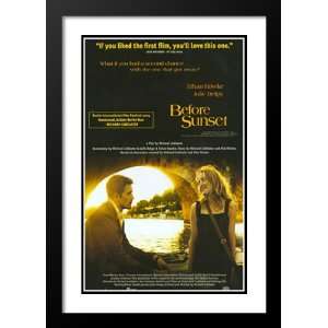  Before Sunset 20x26 Framed and Double Matted Movie Poster 