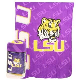 LSU Tigers Logo Lightweight Fleece Blanket (Measures Approx. 50 x 