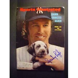  Sparky Lyle New York Yankees Autographed August 21, 1972 